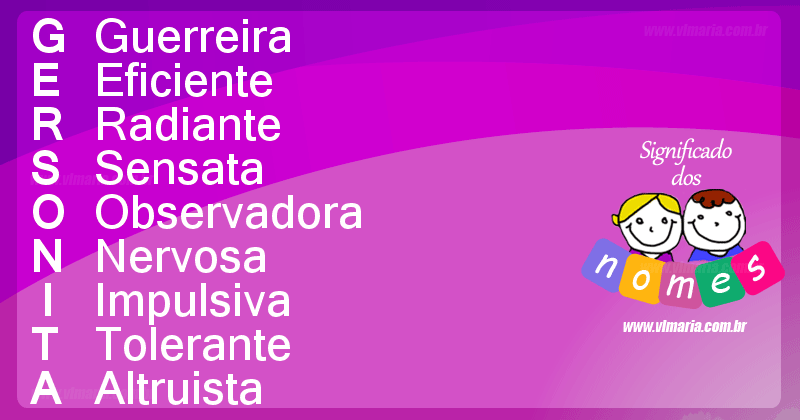 Imagem com o nome GERSONITA
