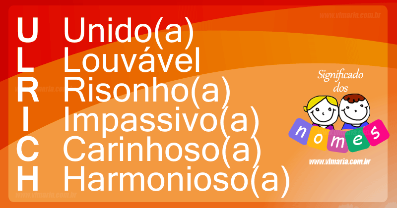 Imagem com o nome ULRICH