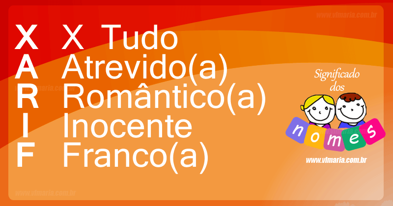 Imagem com o nome XARIF