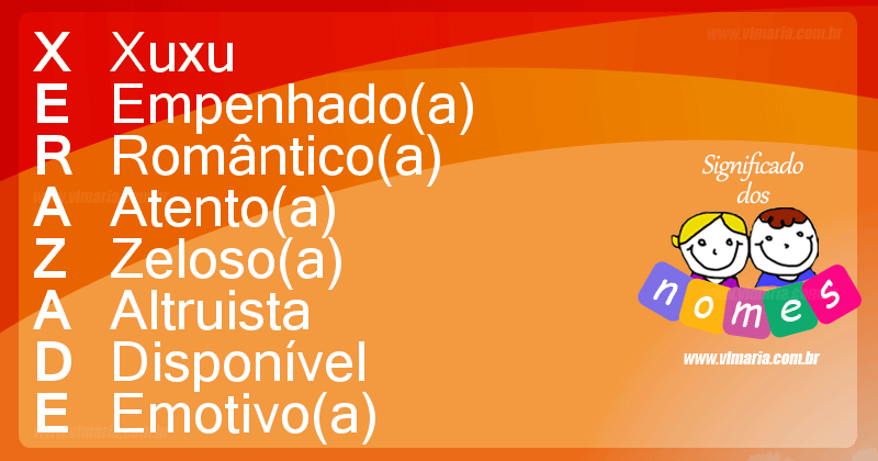 Imagem com o nome XERAZADE