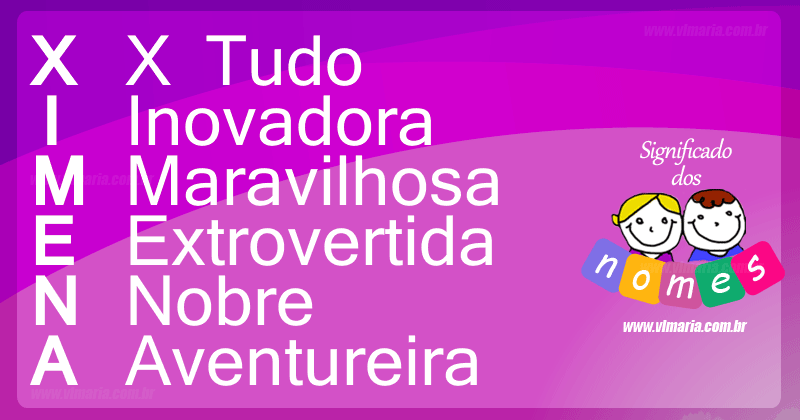 Imagem com o nome XIMENA