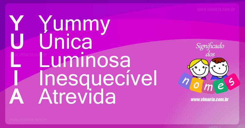 Imagem com o nome YULIA